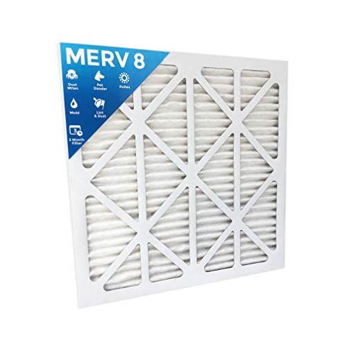20x20x1 MERV 8 Pleated AC Furnace Air Filters. 4 PACK - B01MS1L23A